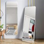 Aluminium Color Frame Modern Full Length Rectangle Standing Metal Framed Floor