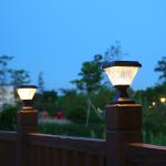 Waterproof Ip65 Solar Pillar Lamp For Outdoor Garden Decoration
