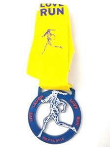 Wholesale Round Shape Filling Color Commemorative Medal with Custom Logo ,Marathon medal supplier from china suppliers