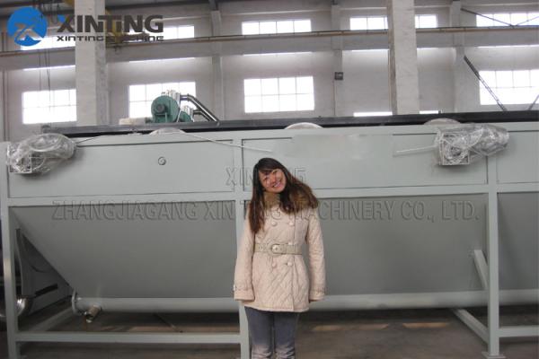 500kg/h PET Flakes Washing Line , PET Plastic Bottle Recycling Machine Hot Air