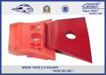 Red Painting Nabla Railway Metal Spring Clips Steel 3 Million Times Fatigue Test