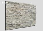Natural Quartzite Cultured Stone Tile Grey And Beige Color Abrasion Resistance
