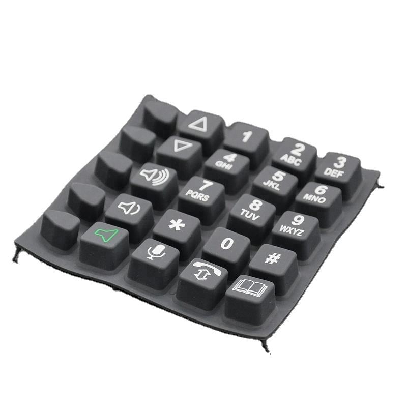 Custom Silicone Keyboard Remote Control POS Button Elastomer Keys