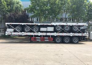 Wholesale Dual Line Braking 40ft 20ft Flatbed Container Semi Trailer from china suppliers