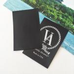 Centre Fold Woven Fabric Labels High Density For Clothes Garments Bags