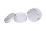 ISO Wide Mouth Acrylic Cream Jar Cosmetic Packaging Aluminum 200g