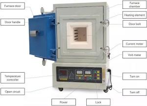 Wholesale 12L 1200C Box Type Furnace , Ceramic Insulation Laboratory Vacuum Furnace Energy Saving from china suppliers