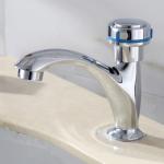 Brass Stylish Bathroom Single Cold Water Basin Taps Chrome