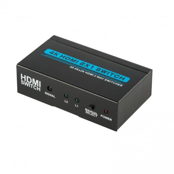 Quality IR Remote Control 4Kx2K 1.5 Watts 340Mhz HDMI 2x1 Switcher for sale