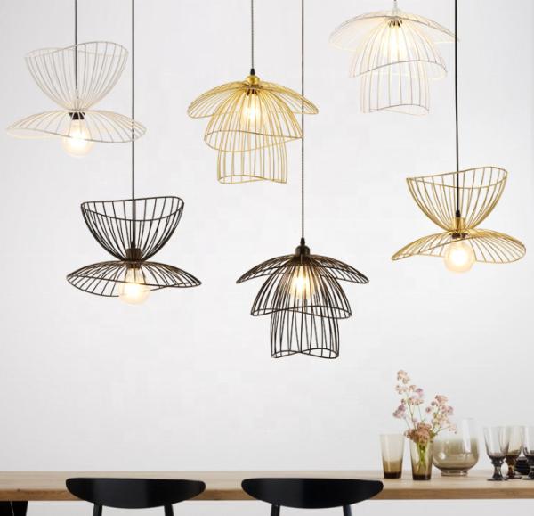 D40cm Black / Gold Bronze Nordic Metal Pendant Lighting Living Room Home