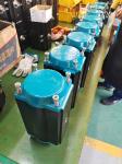 AT double acting pneumatic actuators RAL5021 colour quarter-turn pneumatic