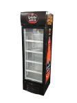 235L Supermarket Transparent Glass Door Cold Showcase Display Refrigerators