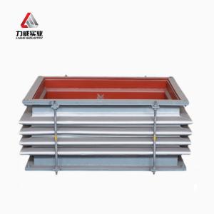 Wholesale 304 316L Stainless Steel Rectangular Square Metal Non-metal Skin Fan Soft Connection Flue Air Duct Compensator from china suppliers