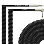 CE Audio Link Cable , 20 Foot Curly Guitar Instrument Cable Right Angle 1/4 Inch
