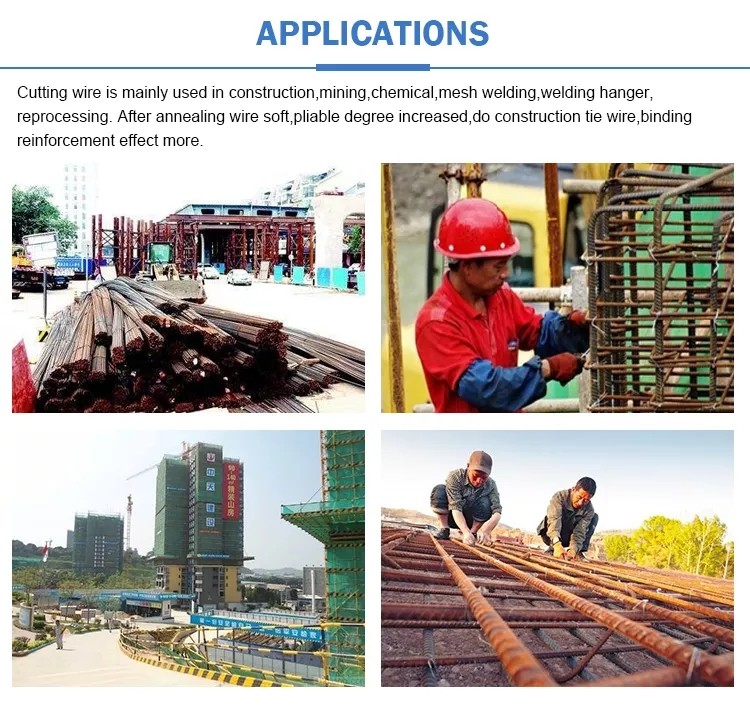 Construction Cut Binding Tie Hot Dipped Galvanized Iron Wire 0.6mm