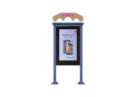 49 Inch Floor Standing Outdoor Indoor Electronic Totem Kiosk Screen Digital