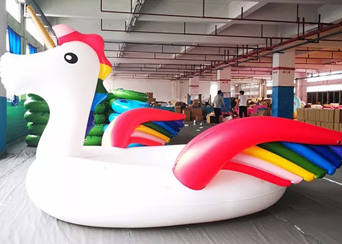 Inflatable Island Float Adult Water Toy 6 Person Inflatable Unicorn Pool Float