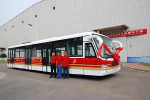 Wholesale 4 Door 14 Seater Airport Coach Terminal Shuttle Bus 22m2 Effective Standing Area from china suppliers