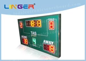 Wholesale Wireless Basketball Scoreboard , Basketball Clock Timer Red / Yellow / Green Color from china suppliers
