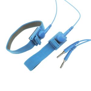 Wholesale 10ft Long 10mm Snap 2.4 Meter Coil ESD Wrist Straps from china suppliers