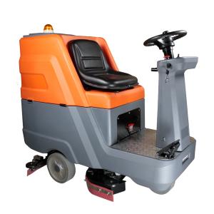 Wholesale Auto Battery Operated Floor Scrubber Ride On Floor Scrubber Brush With 1080 Long Squeegee from china suppliers