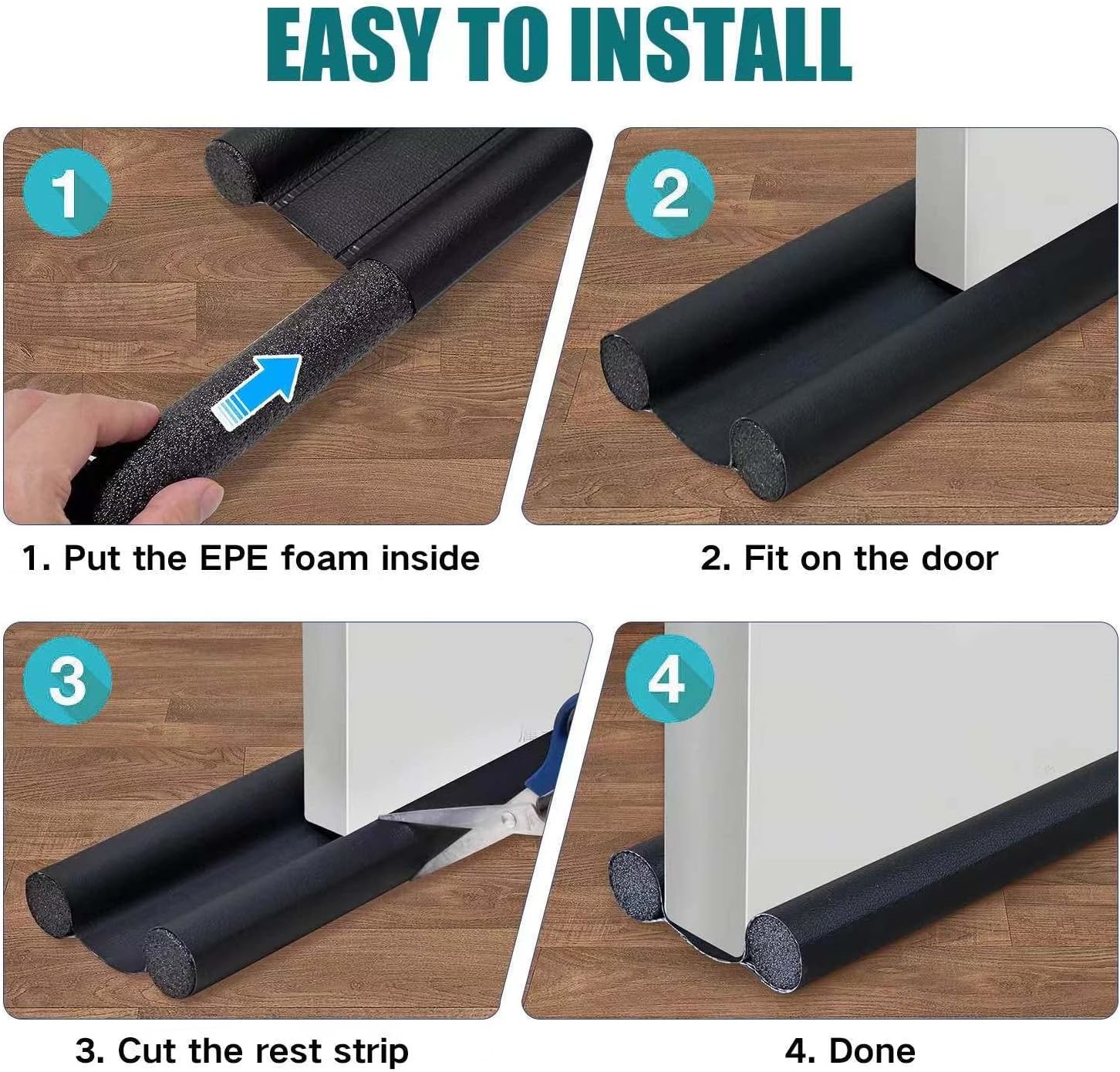 96*10*3cm Door Draft Stopper Door Bottom Sealing Strip ODM OEM