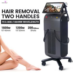 Wholesale Powerful 3500W 2 Handles 808nm Diode Laser Hair Removal Machine with 755nm 808nm 1064nm Wavelengths from china suppliers