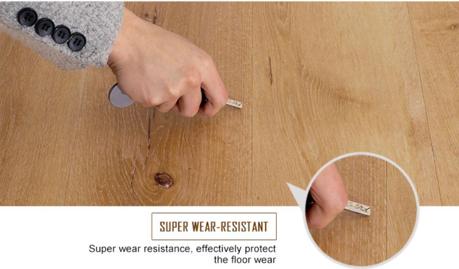 Scratch Resistant Self Stick Luxury Vinyl Plank Flooring Wood Grain 2.5mm 3.0mm