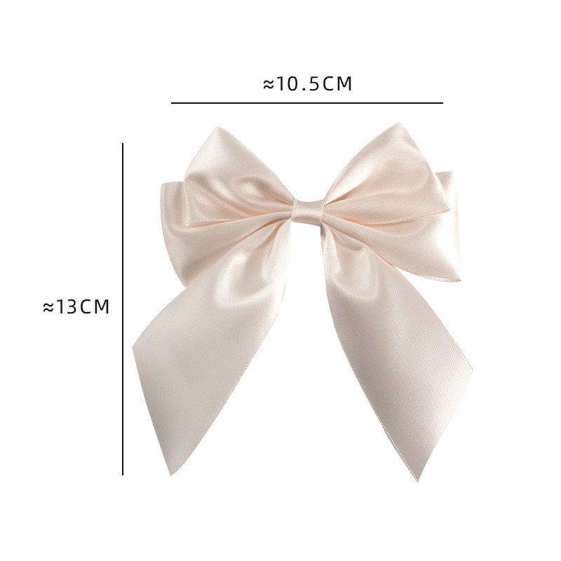 Gold Pre Tied Satin Ribbon Bow With Elastic Loop Satin Ribbon For Gift Wrapping