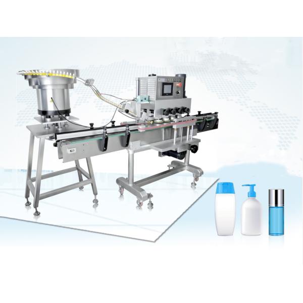 Full automatic capping machine with cap feeder