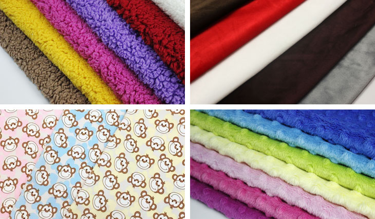 Double side 100% Polyester 240gsm Sherpa Fleece Fabric For Garment Or Blanket