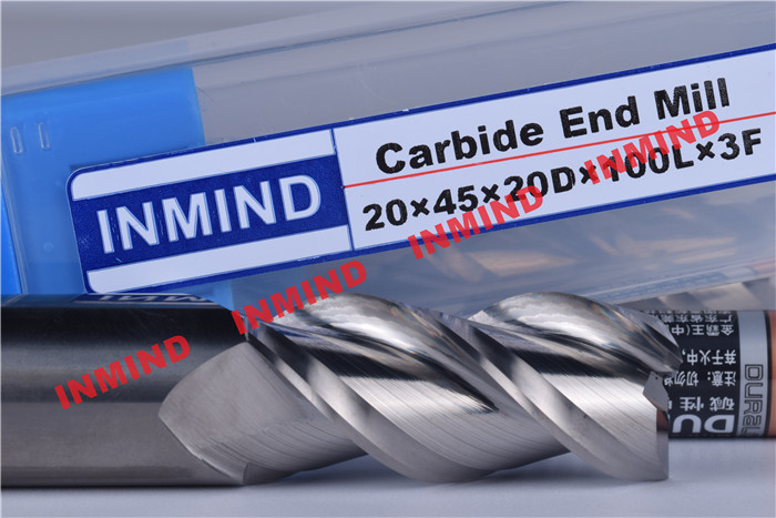 0.8um Grain Size Aluminum Cutting Tools , 3 Flute Carbide Milling Drill Bit