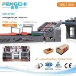 Speed Automatic Flute Laminator Anticorrosive Paperboard Hot Film Unique Vacuum