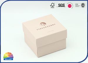 Wholesale Matte Print Cubic Pink Paper Box Necklace Gift Package With Lid from china suppliers