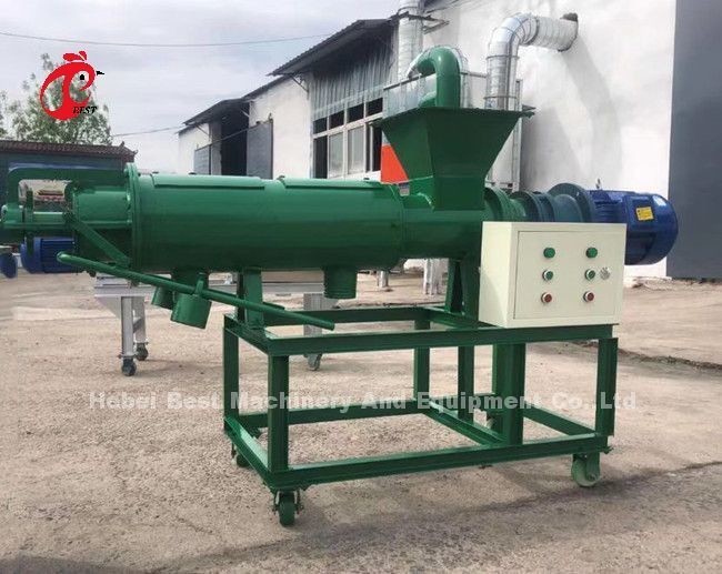 Screw Extrusion Fecal Dehydrator Chicken Manure Dryer In Farm Doris