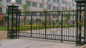 Wholesale Professional Home Depot Wrought Iron Gates , Contemporary Metal Gates from china suppliers