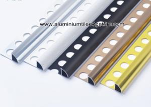 Wholesale 6mm / 8mm / 10mm / 12mm Quarter Round Aluminium Tile Edge Trim For Tile Walls from china suppliers