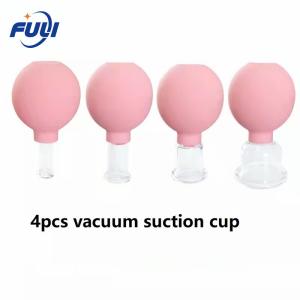 Wholesale 4 Pcs Medical Device Cuppings Set For Body Anti Cellulite Silicone Vacuum Massage Suction Cupping For Therapy from china suppliers