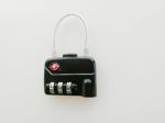 TSA 320 Luggage Cable Lock / Zinc Alloy Backpack Cable Lock Free Sample