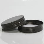 Toxic Free Black Metal Bottle Caps , Reusable Sealed Wine Bottle Screw Caps