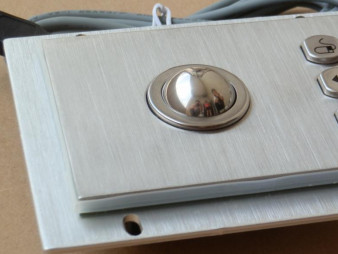 IP65 Rate Industrial Computer Mouse Stainless Steel Material Trackball Durable