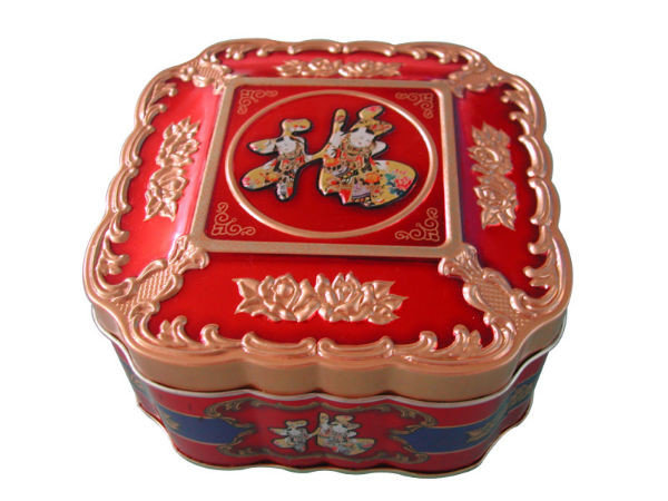 350g ISO9001 Gift Tin Cans Cookie Tin Storage Container