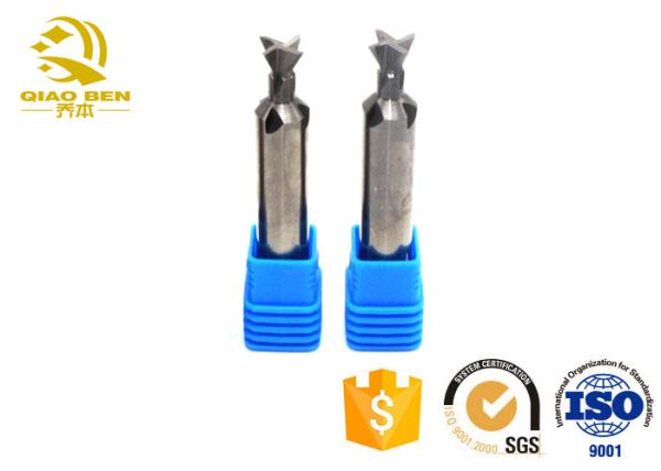 Tapered Dovetail End Mill Cutter TiSiN Coated HRC55° R0.75 6mm Shank Hard