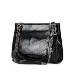 Commuter Chain Tote Bag Shoulder Handbag All-Match PU Shoulder Bag