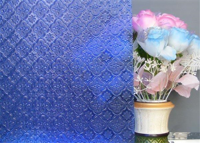 Clear Decorative Patterned Glass 3mm 4mm 5mm 6mm Thickness Flora Embossed Glass