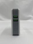 QI 5W 2 USB Port 5200mah Travel Charger Power Bank of India Plug