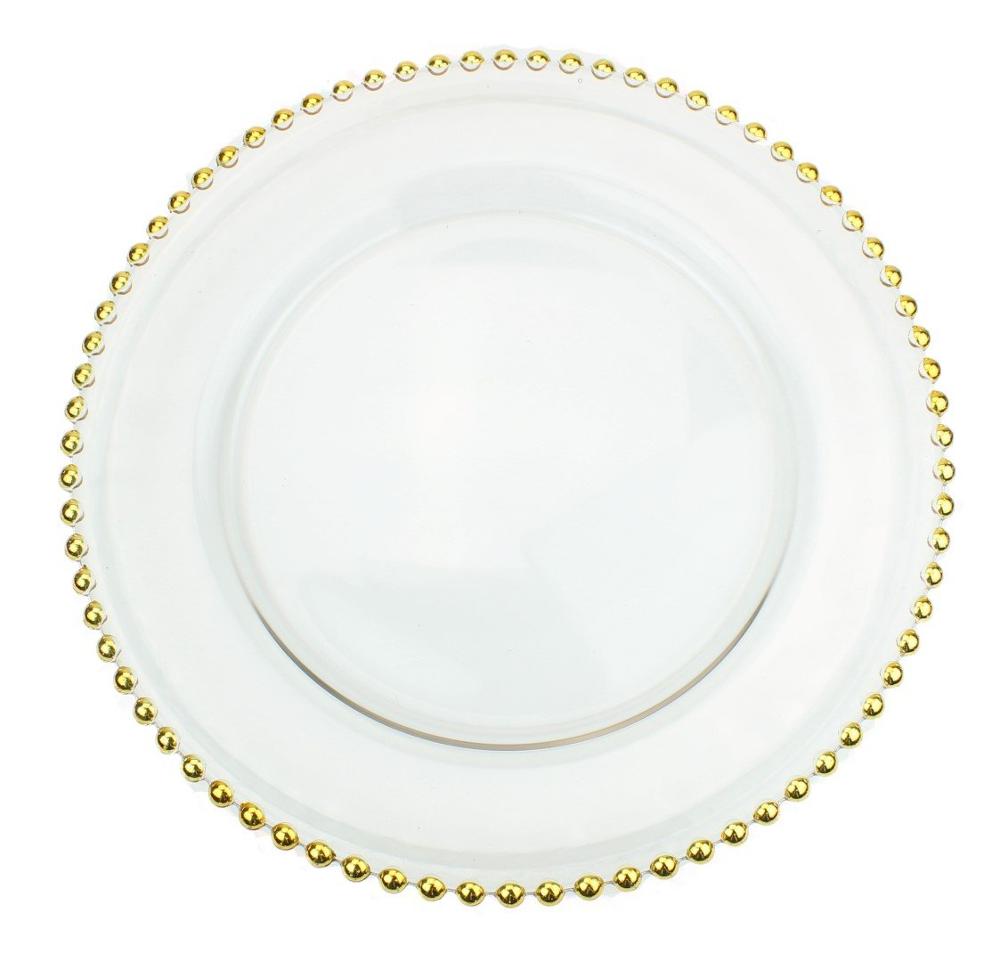 Rectangle Cake Glass Charger Plates With Cover