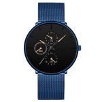 41mm Alloy Quartz Watch 5Atm Fashion Mesh Belt Watch Stainless Steel