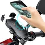 Motorcycle 360 rotation Qi 1.5A 15W Wireless Phone Charger
