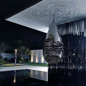 Wholesale Water Drop Modern Art Abstract Metal Sculptures Customized Size For Villa from china suppliers